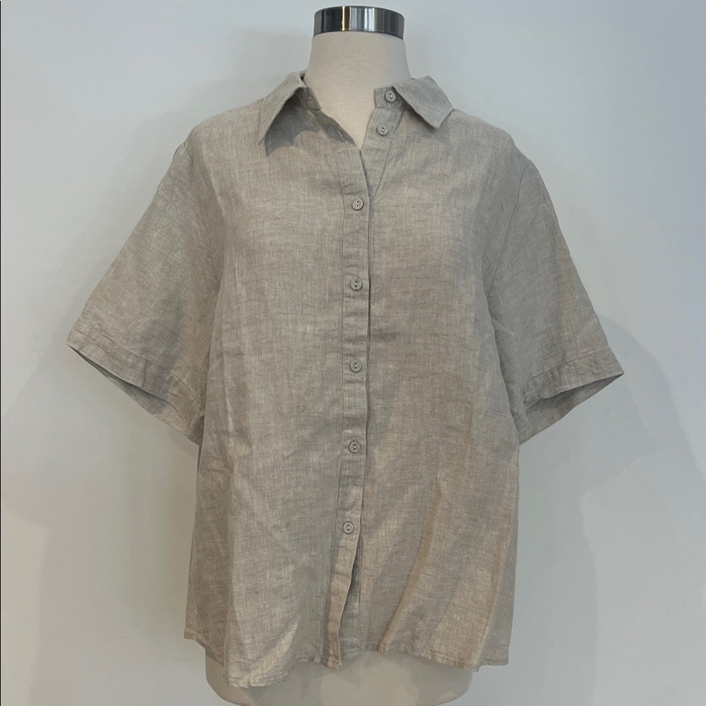 Linen Button Down - image 1